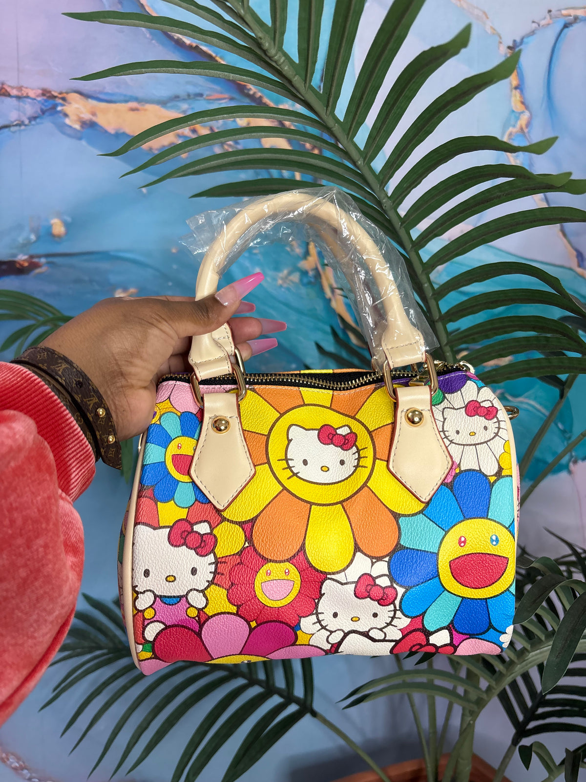HK Flower Pillow Bag