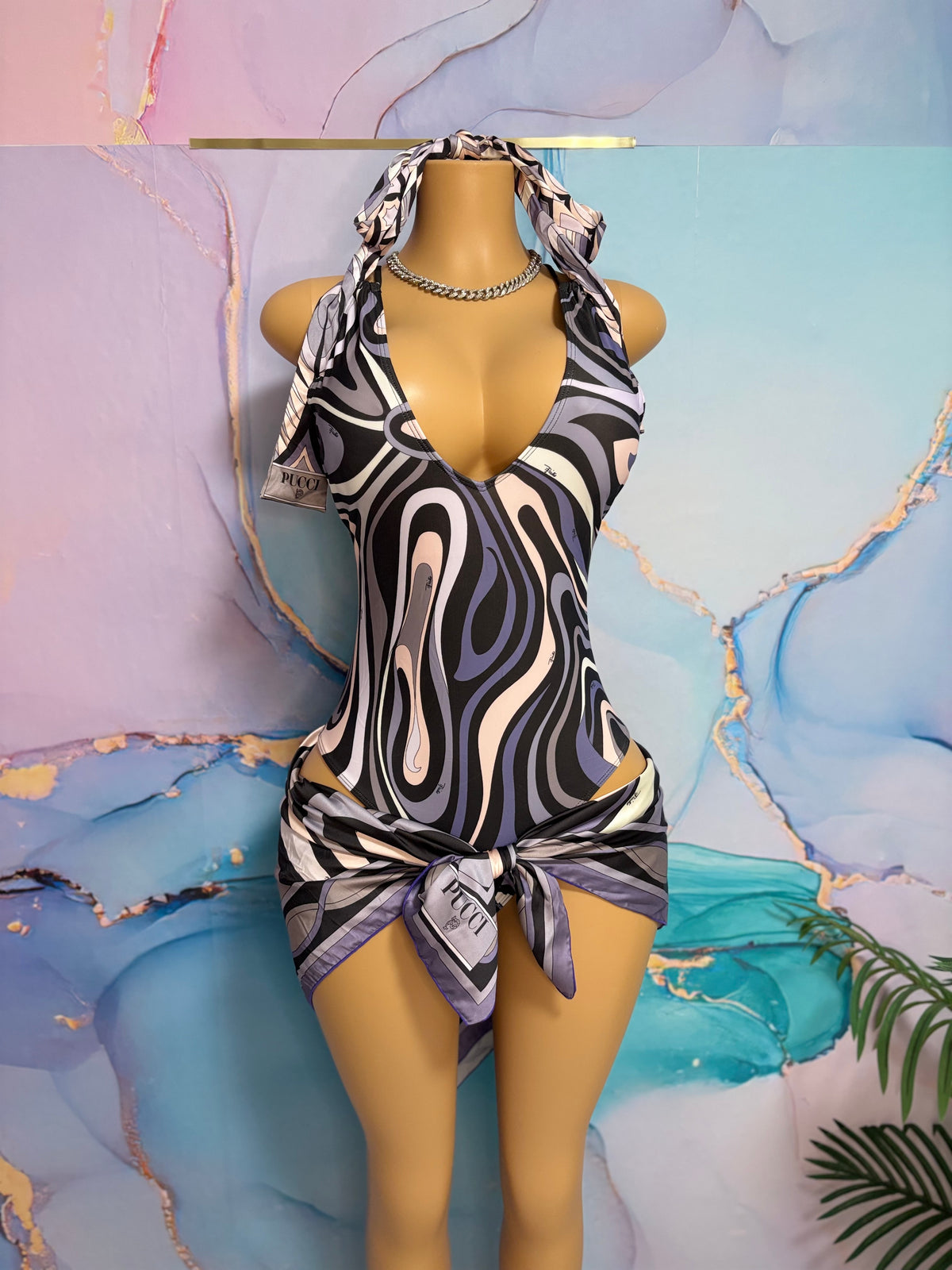 Purple Pucci Swim