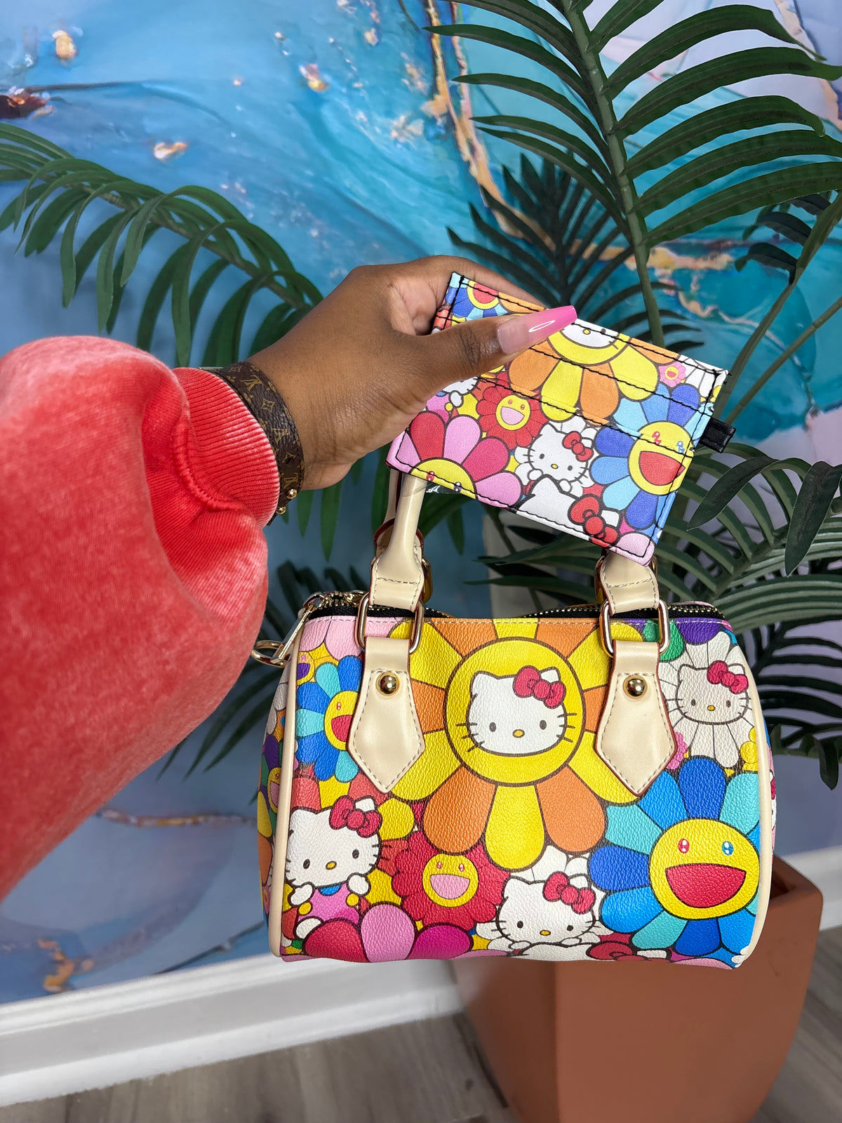 HK Flower Pillow Bag